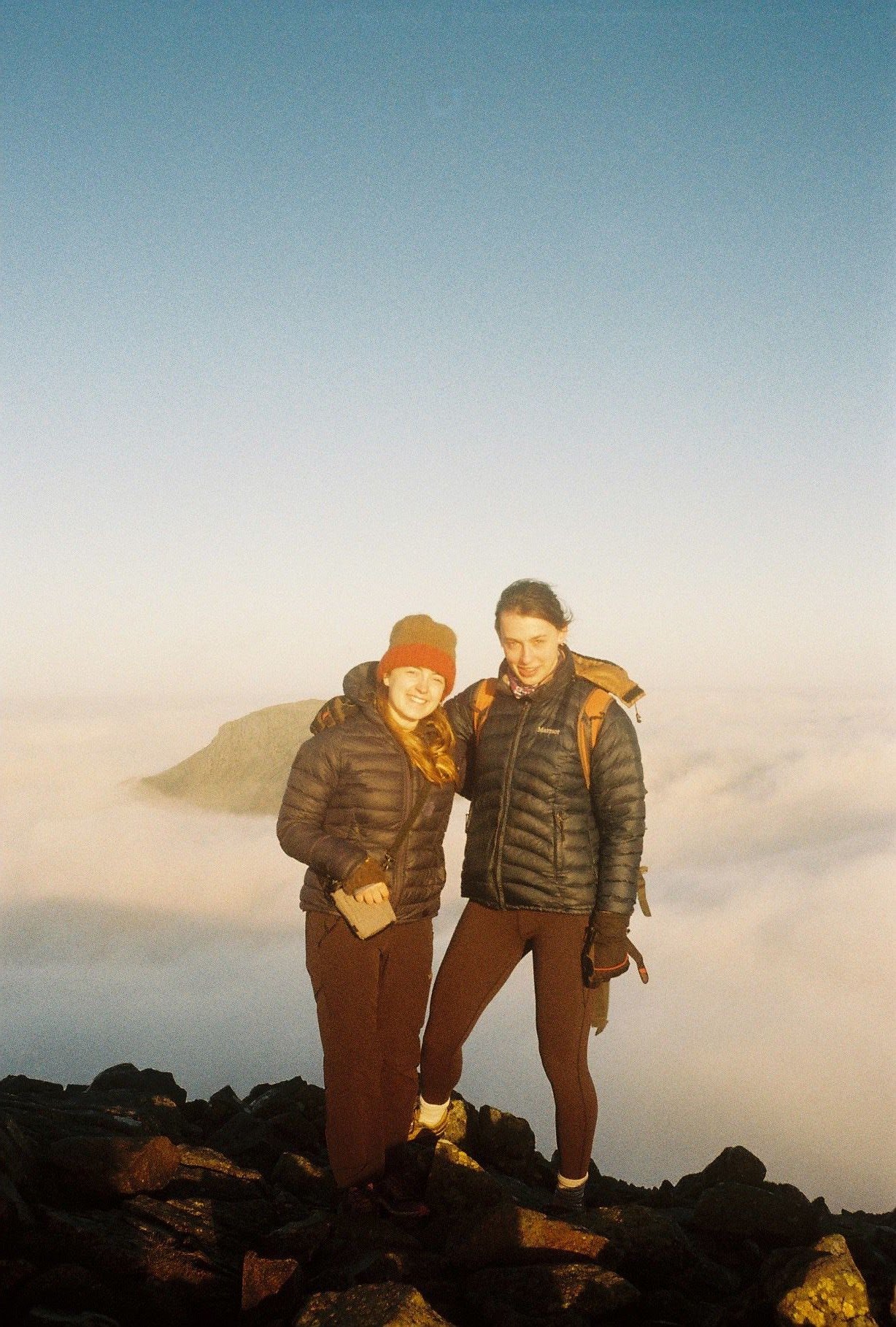 Meg Degazon and me on Great End, Lake District